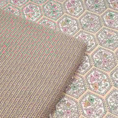 Peach Color Cotton Flex Printed Set