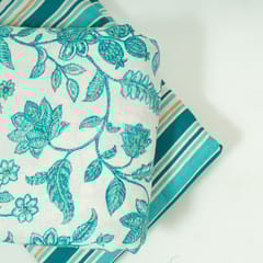 Sea Green Color Cotton Flex Printed Set