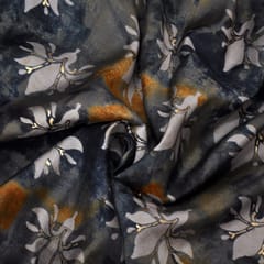 Multicolor Floral Printed  Muslin Fabric