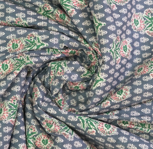 Multicolor Floral Printed Cotton Fabric
