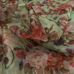 Poly Organza Print 90 Cm Cut Piece