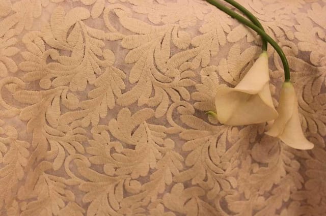 Embroidered Net ( 2 mtr cut piece)