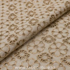 Cotton Border Embroidered Fabric