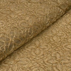 Net Zari Embroidered Fabric