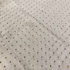 White Dyeble Upada Heat Set fabric