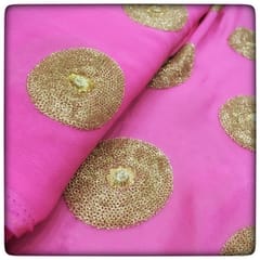 Georgette Embroidery(1 mtr cut piece)