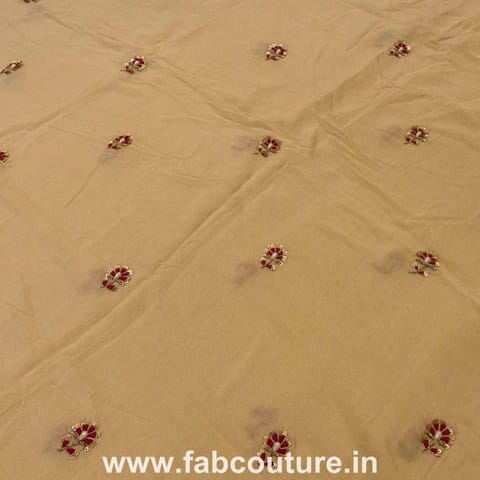 Muslin Hand Embroidered Fabric