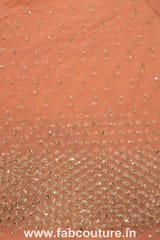Net Sequins and Pearl  Embroidered Fabric