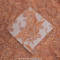 Net Embroidered Fabric with Beeds