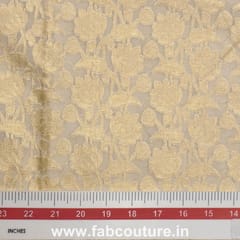 White Dyeable Chanderi Jacquard fabric