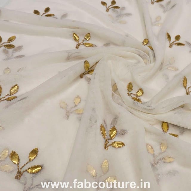 Net Handwork Embroidered Fabric