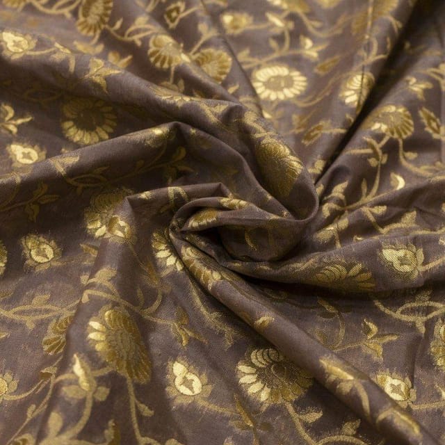 Radium Zari Jacquard fabric