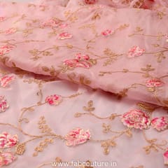 Organza Embroidered Fabric