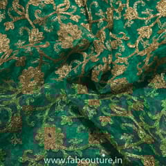 Tissue Organza Embroidered Fabric