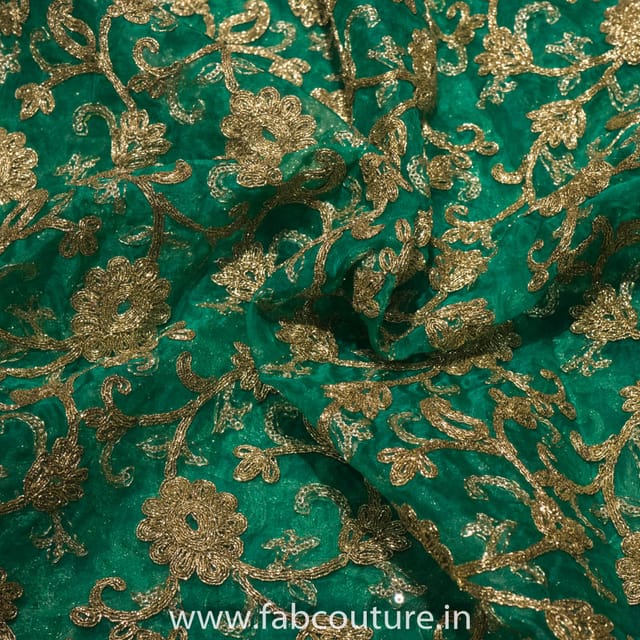 Tissue Organza Embroidered Fabric