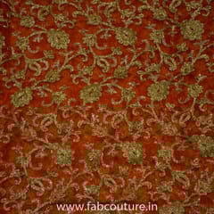 Tissue Organza Embroidered Fabric