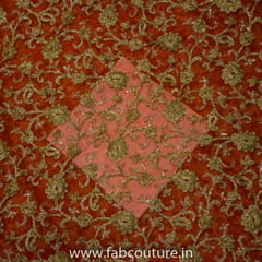 Tissue Organza Embroidered Fabric