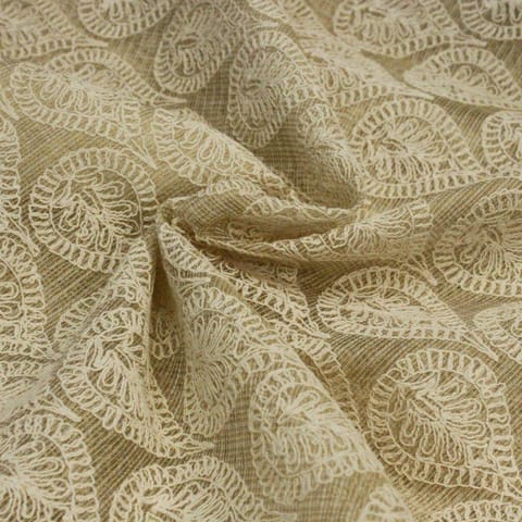 Kota Checks Embroidery (70Cm cut Piece)