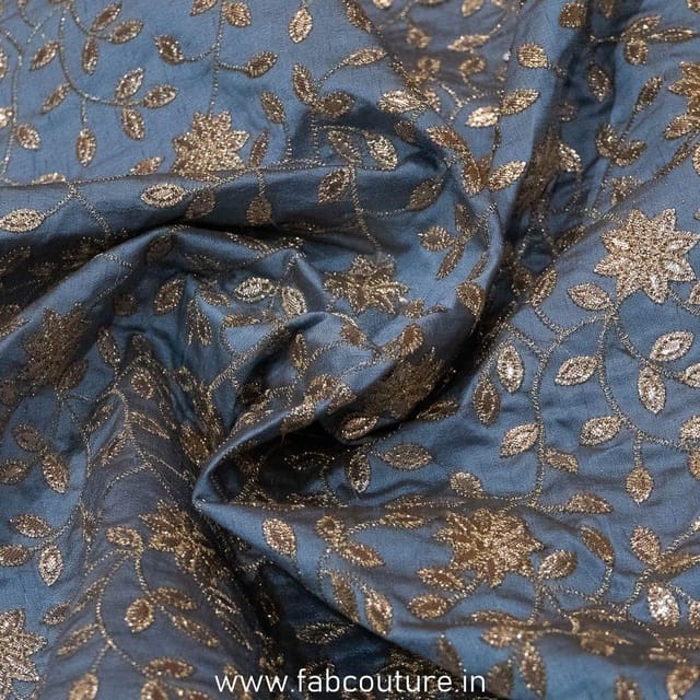 Mulburry Silk Embroidered Fabric