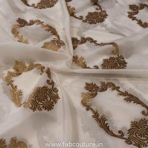 Katan Silk Zari Jacquard fabric