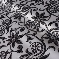 Black and White Cotton Lycra fabric