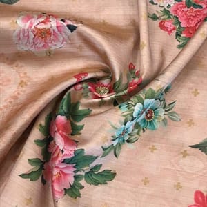 Jacquard Silk Digital Printed Fabric