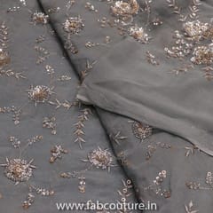 Georgette Embroidered Fabric