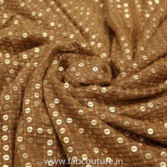 Georgette Sequins Embroidered Fabric