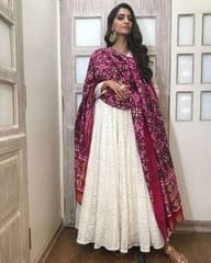 Jacquard Silk Digital Patola Printed Fabric