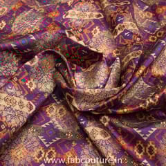 Jacquard Silk Digital Patola Printed Fabric