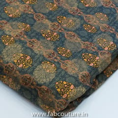 Jacquard Silk Digital Print(2 mtr cut piece)