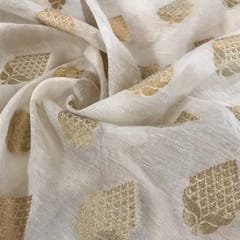 Chanderi Jacquard Badla fabric