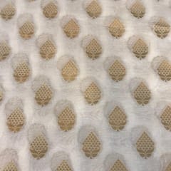Chanderi Jacquard Badla fabric