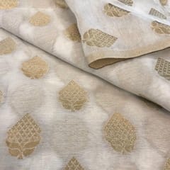 Chanderi Jacquard Badla fabric