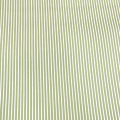 White Strips on Green Glace Cotton Print (2 meter cut piece)