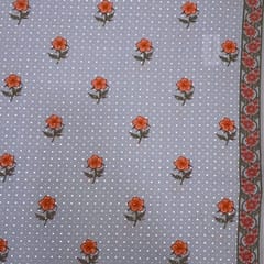 Grey Color Cambric Print