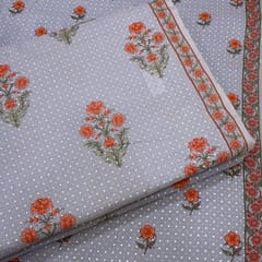 Grey Color Cambric Print