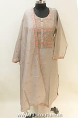 Chanderi Embroidered Suit Set