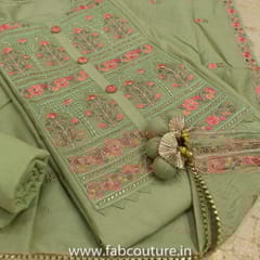 Chanderi Embroidered Suit Set