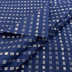 Blue Cotton Dobby (1.2 mtr Piece)