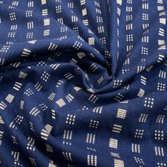 Blue Cotton Dobby (1.2 mtr Piece)