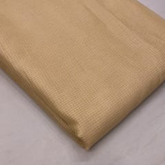 Beige Kota Doria fabric