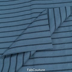 Grey Colour Cotton Dobby Jacquard fabric