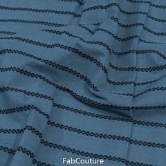 Grey Colour Cotton Dobby Jacquard fabric