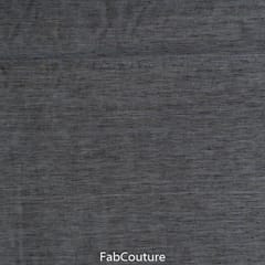 Dark Grey Colour Maheshwari Flex Linen fabric