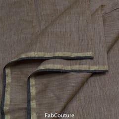 Fawn Colour Maheshwari Flex Linen fabric