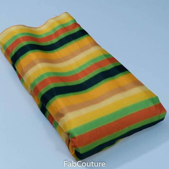 Multi Colour Chiffon Digital Printed Fabric
