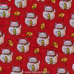 Quirky Cotton Cambric Digital Printed Fabrics