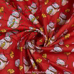 Quirky Cotton Cambric Digital Printed Fabrics