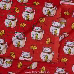 Quirky Cotton Cambric Digital Printed Fabrics
